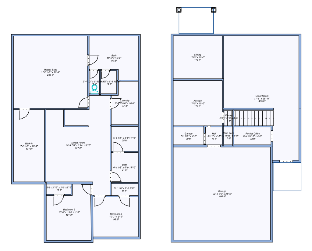 Summit View Townhome Floorplan